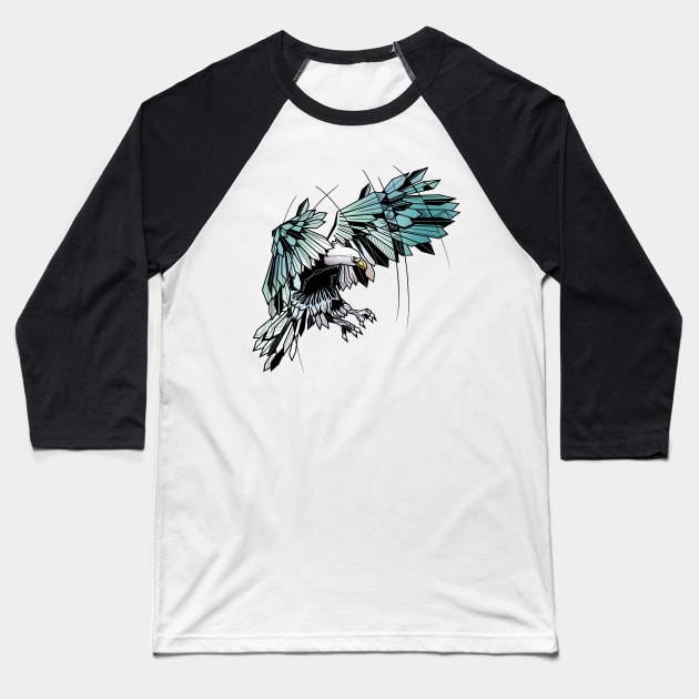 Geometric eagle Baseball T-Shirt by mailboxdisco